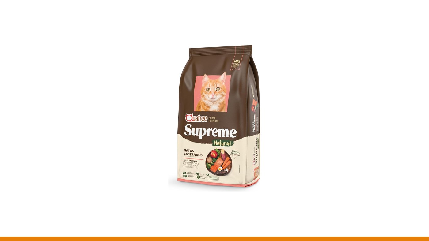 Quatree Supreme para gatos castrados é boa? Análise do rótulo em 2026
