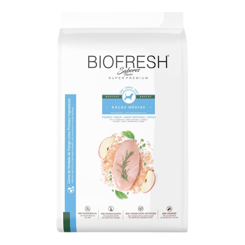 Biofresh Cães Adultos Raças Médias Frango 10,1 kg