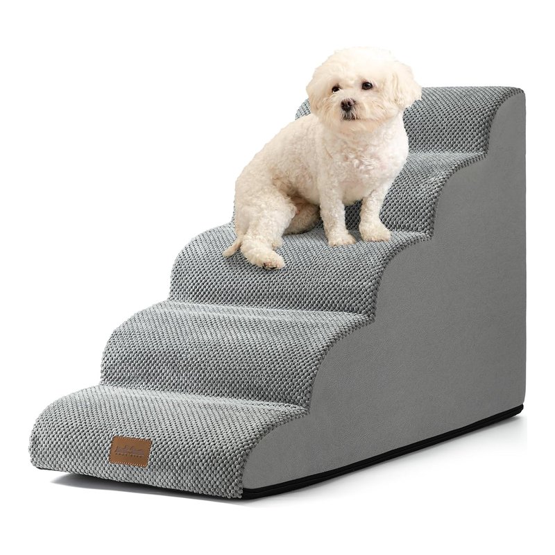 COZY KISS Escada Pet de Espuma 5 Degraus 57 cm com Capa Lavável