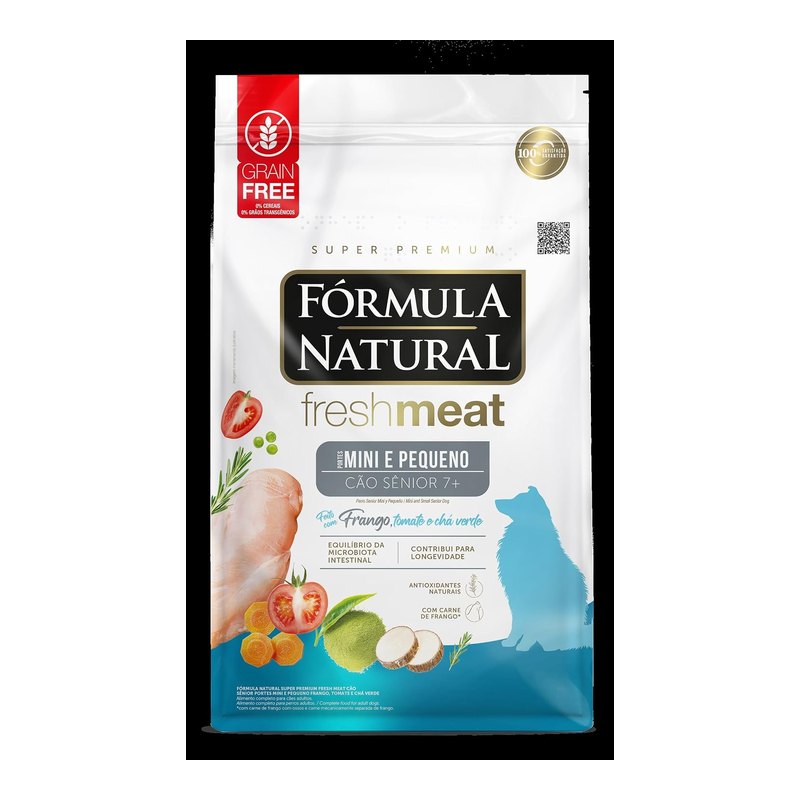 Fórmula Natural Fresh Meat Cães Sênior Mini e Pequeno Frango 2,5 kg