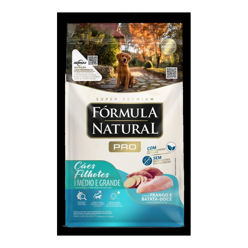Fórmula Natural Pró Cães Filhotes Médio e Grande Porte 15 kg