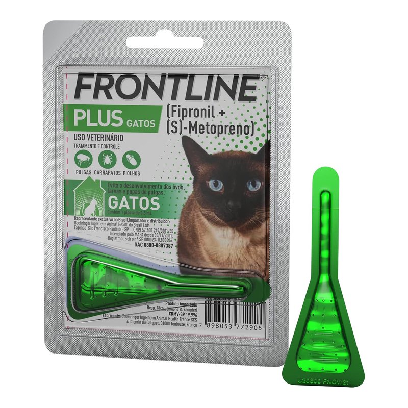 Frontline Plus Antipulgas e Carrapatos para Gatos