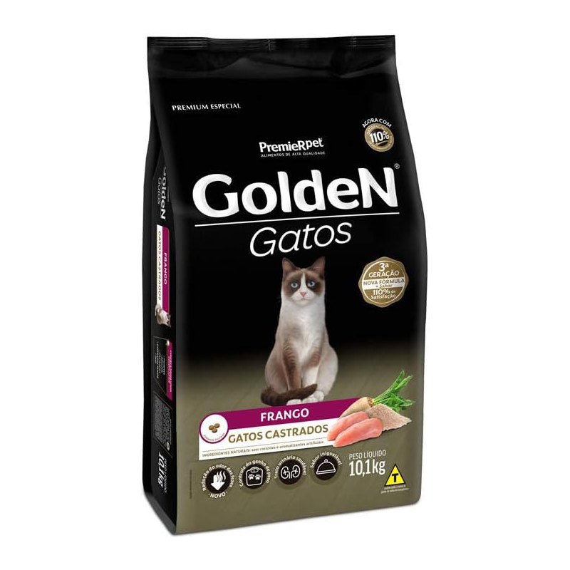 Golden Gatos Castrados Frango 10,1 kg
