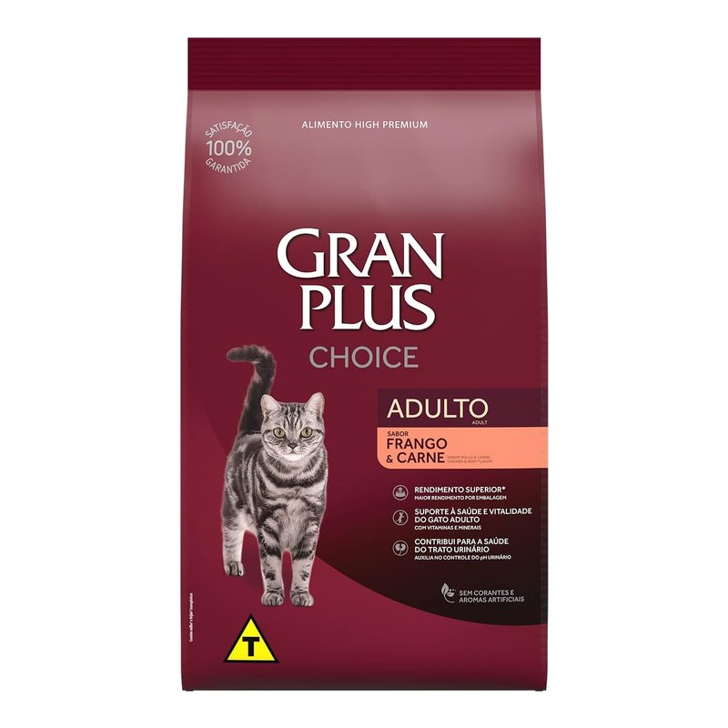 GranPlus Choice Gatos Adultos Frango e Carne 10,1 kg