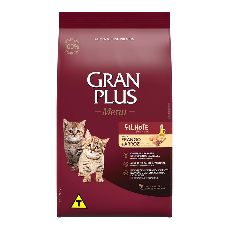 GranPlus Menu Gatos Filhotes Frango e Arroz 10,1 kg