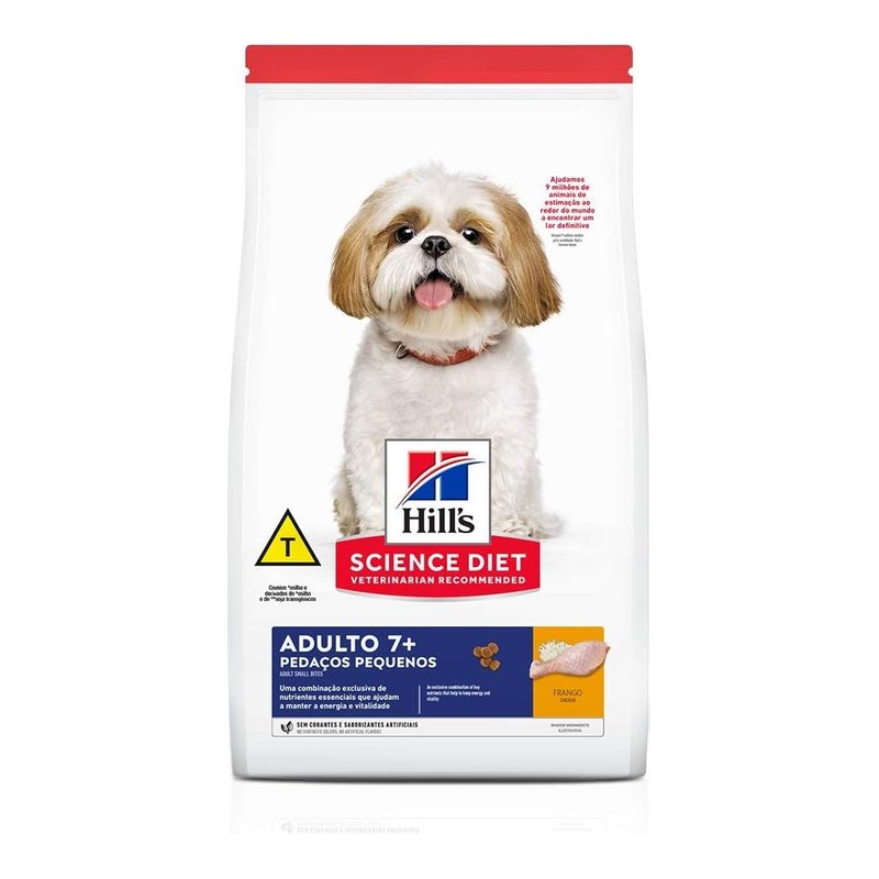 Hill's Science Diet Cães Adultos 7+ Pedaços Pequenos Frango 6 kg