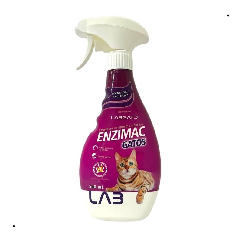 Labgard Enzimac Gatos Eliminador de Odores e Manchas 500 ml