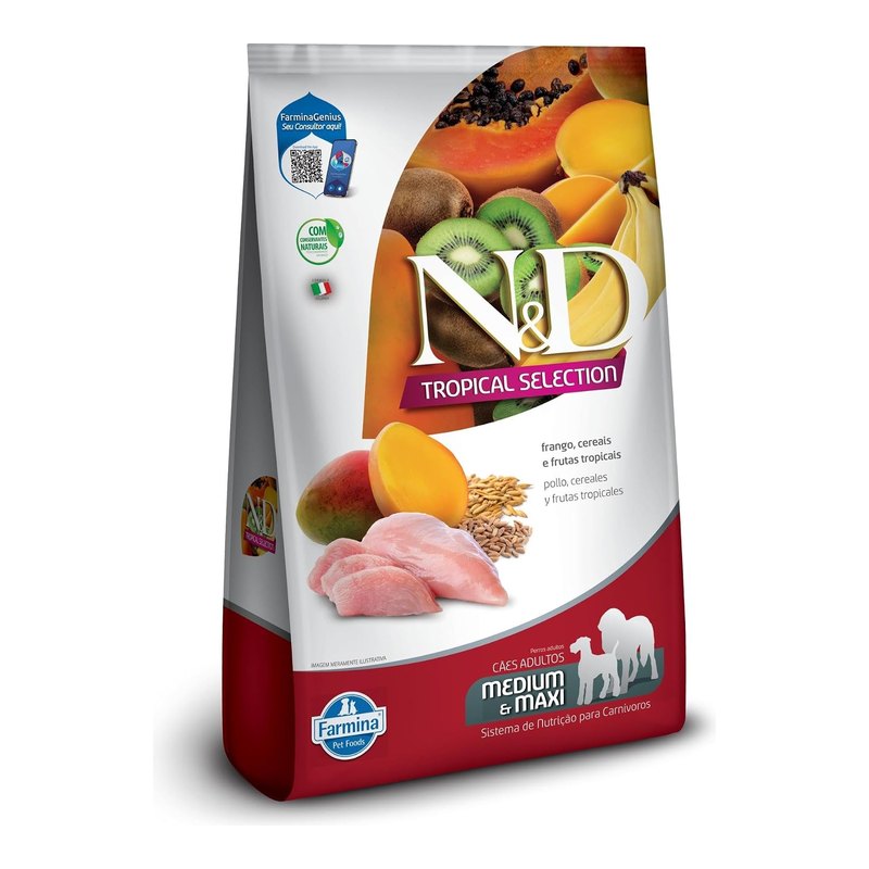 N&D Tropical Cães Adultos Raças Médias e Grandes Frango 10,1 kg