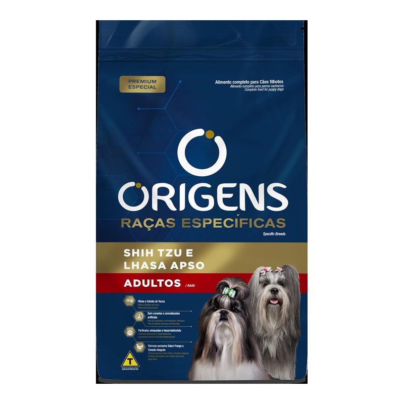 Origens Raças Específicas Shih Tzu e Lhasa Adulto Frango 10,1 kg