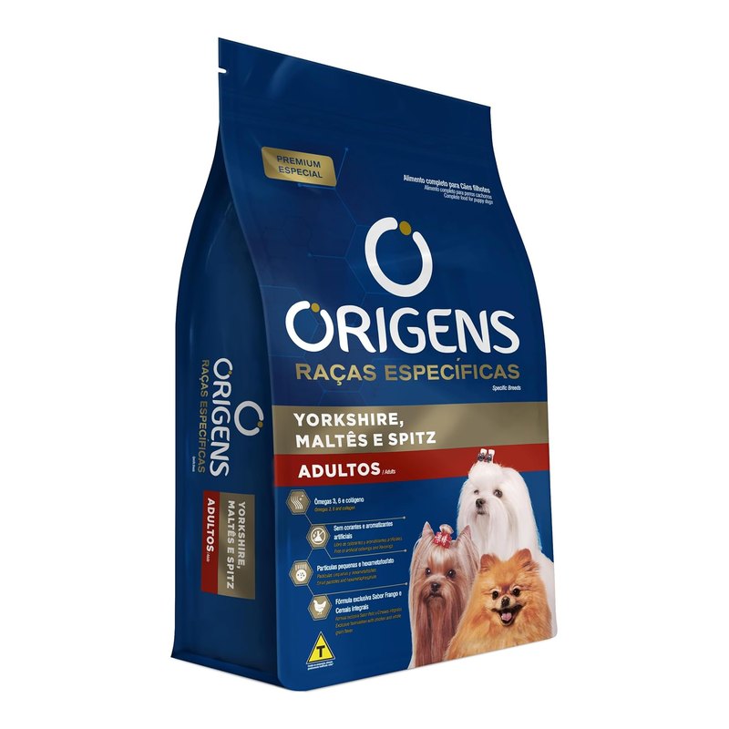 Origens Raças Específicas Yorkshire, Maltês e Spitz Adulto Frango 10,1 kg