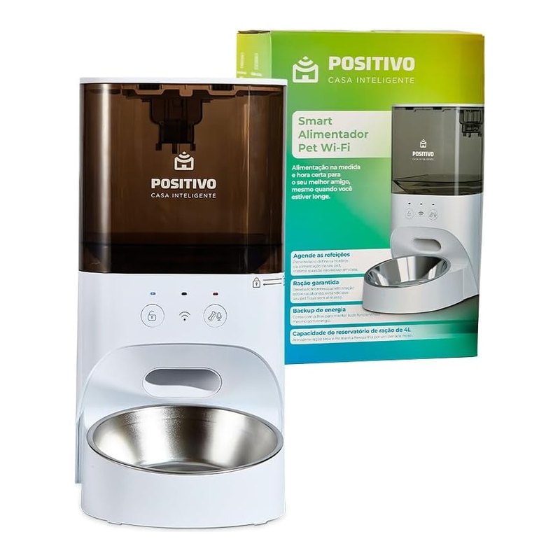 Positivo Smart Alimentador Pet Wi-Fi 4L