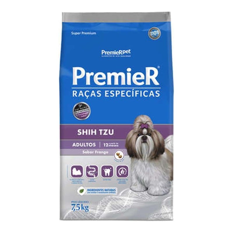 PremieR Raças Específicas Shih Tzu Adulto Frango 7,5 kg
