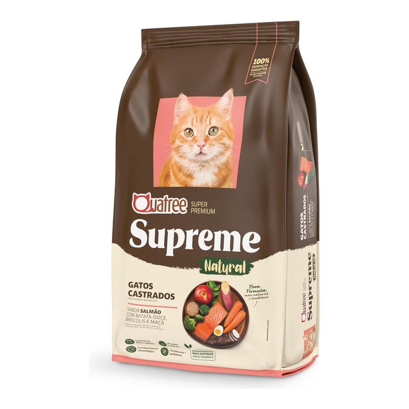 Quatree Supreme Gatos Castrados Salmão 10,1 kg