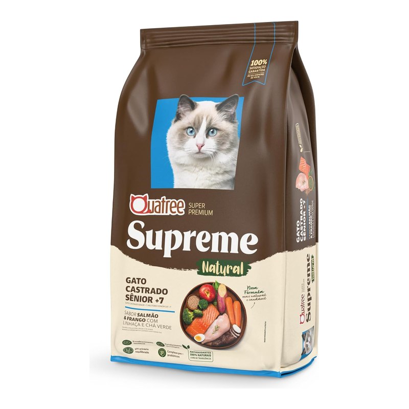 Quatree Supreme Gatos Castrados Sênior 7+ 10,1 kg