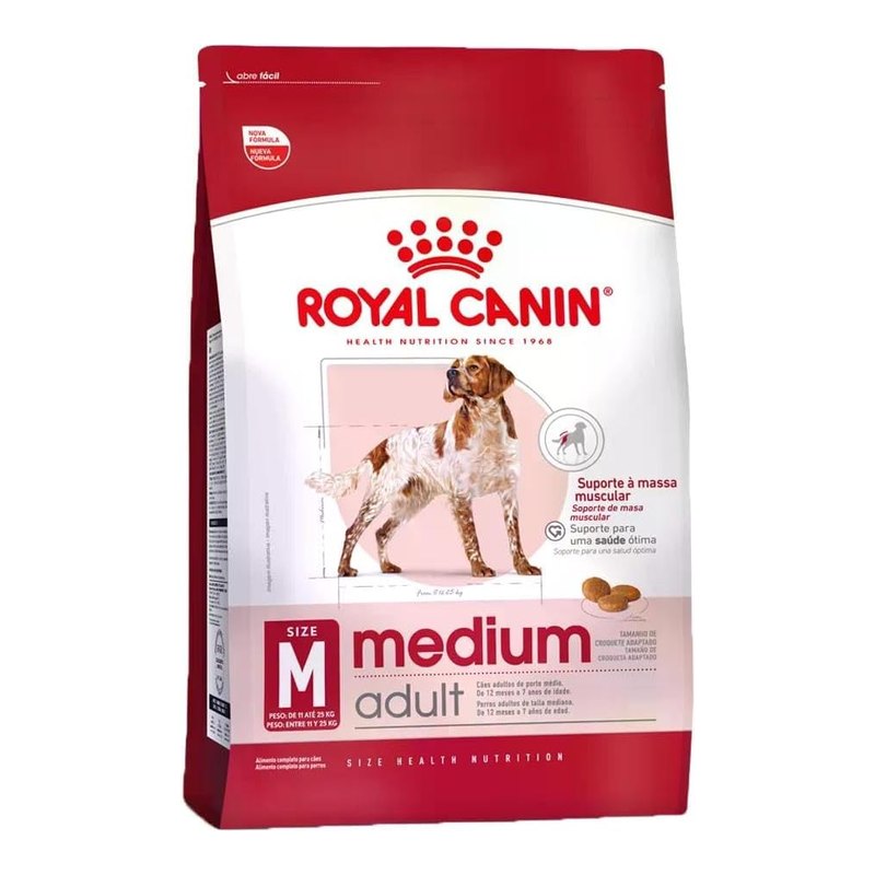 Royal Canin Medium Adult Cães Adultos Porte Médio 12 kg