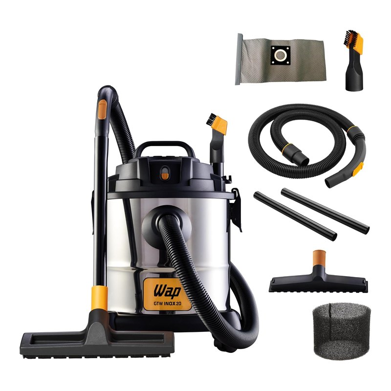 WAP GTW Inox 20 Aspirador de Pó e Água 1600W 127V